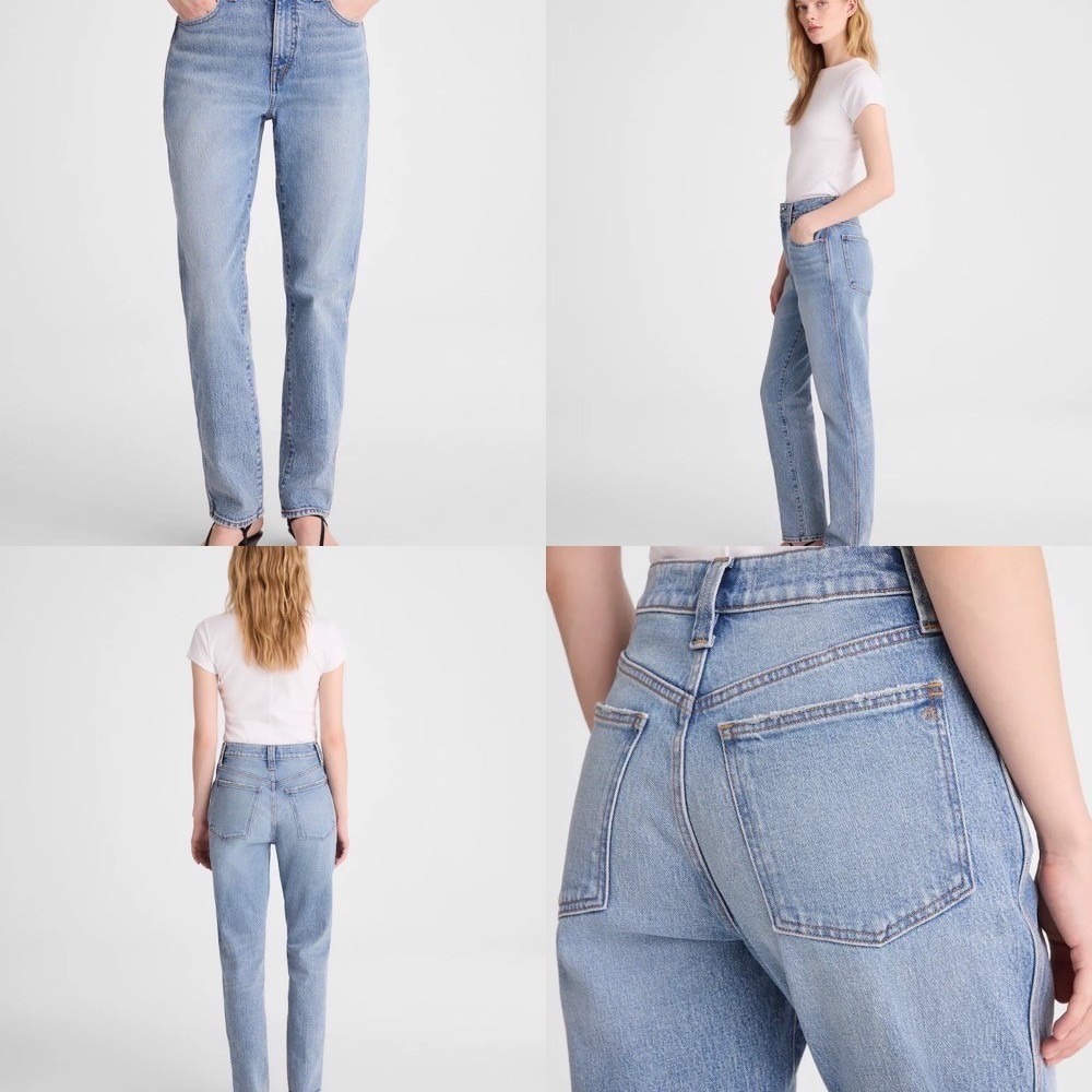 Madewell The Perfect Vintage Jean Size 26 Blue High Rise Raw Hem Raebrook Wash
